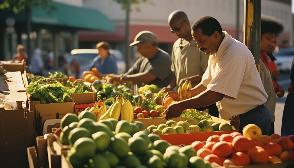 Naperville Farmers Market Stands